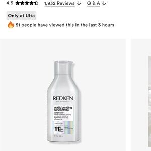 Redken Acidic Bonding Concentrate Conditioner - Silver and White